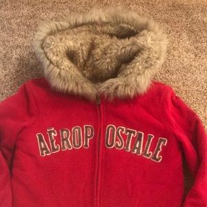 Aeropostale lined hoodie sweatshirt